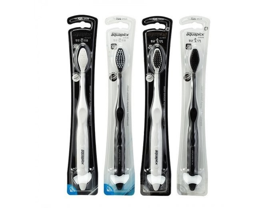 Silver & Charcoal Toothbrush